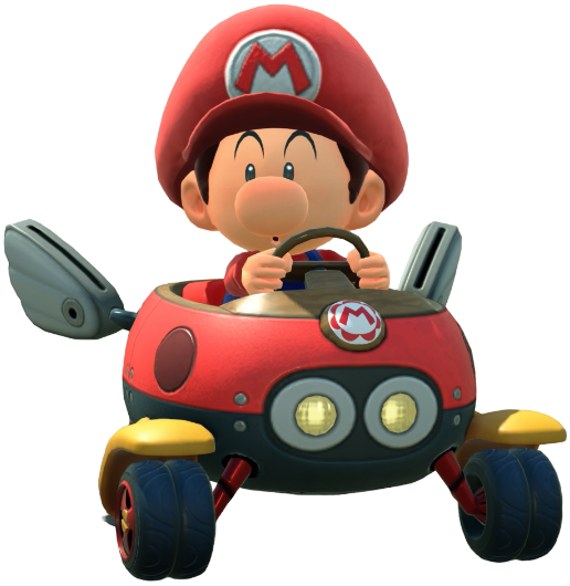 Transparent Baby Mario Default Costume Render 1
