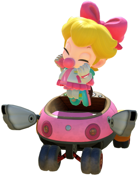 Transparent Baby Peach Touring Costume Render 1