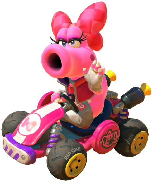 Transparent Birdo Pro Racer Costume Render 1