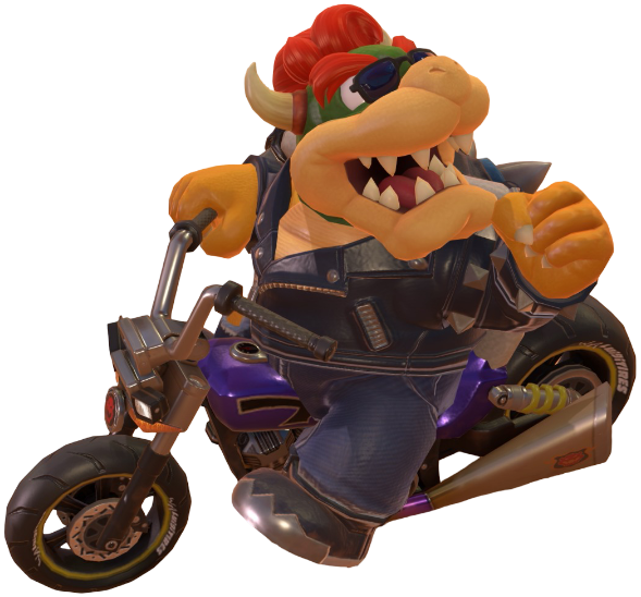 Transparent Bowser Biker Costume Render 6