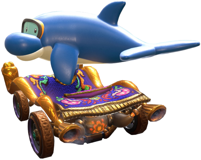 Transparent Dolphin Default Costume Render 1