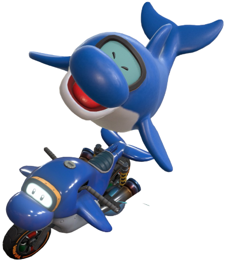 Transparent Dolphin Default Costume Render 6