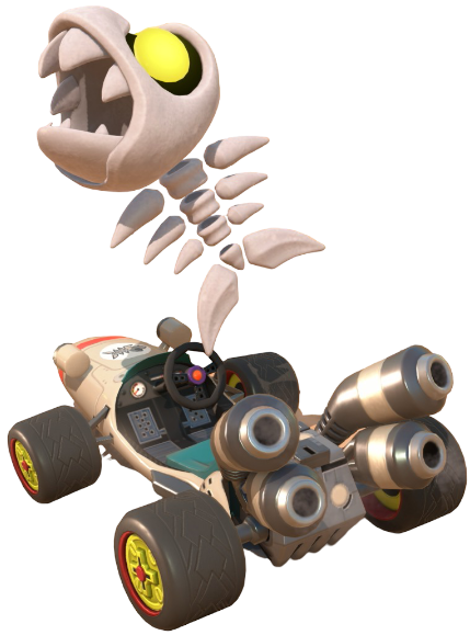 Transparent Fish Bone Default Costume Render 1