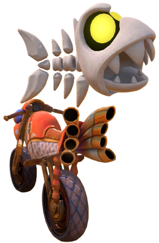 Transparent Fish Bone Default Costume Render 6
