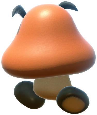 Transparent Goomba Default Costume Render 13