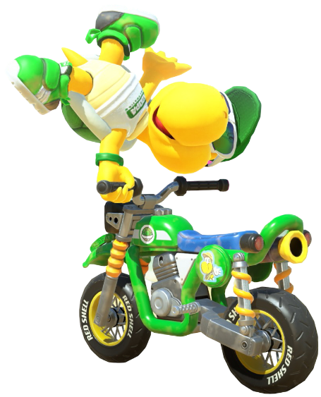 Transparent Koopa Troopa Runner Costume Render 6
