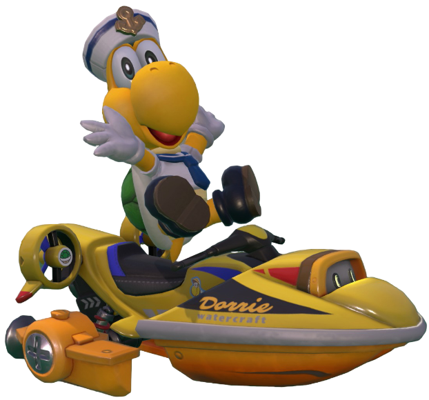Transparent Koopa Troopa Sailor Costume Render 6