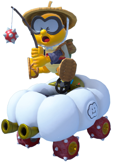 Transparent Lakitu Fisherman Costume Render 1