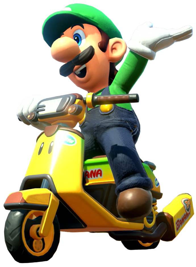 Transparent Luigi Default Costume Render 10