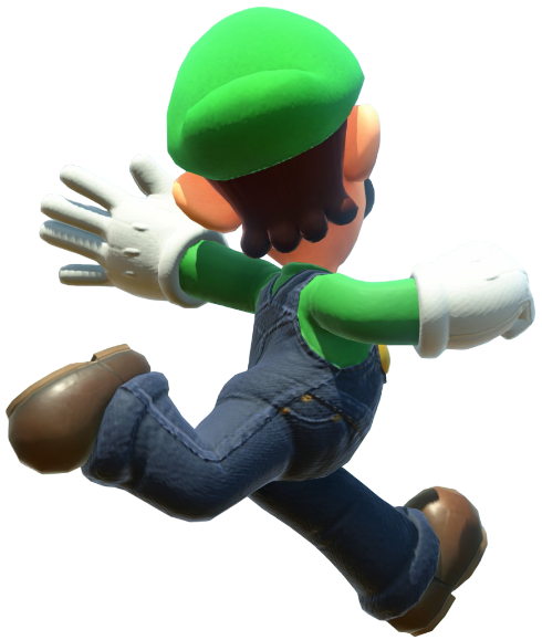 Transparent Luigi Default Costume Render 13