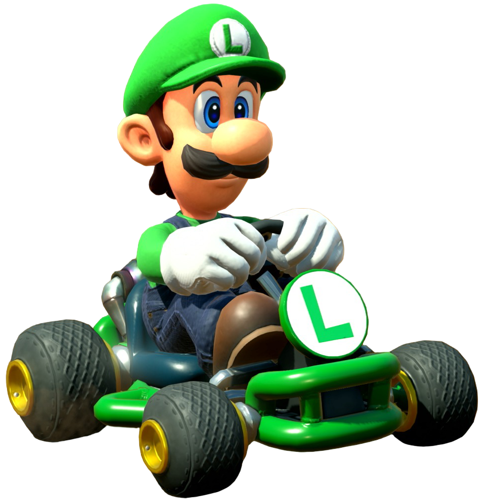 Transparent Luigi Default Costume Render 2
