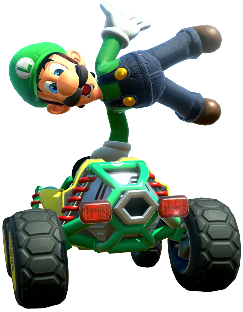 Transparent Luigi Default Costume Render 3