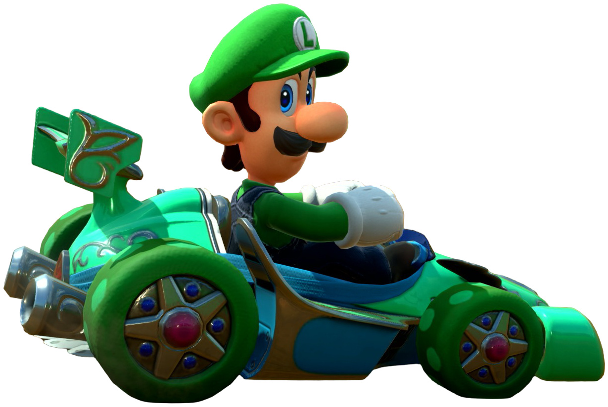 Transparent Luigi Default Costume Render 4