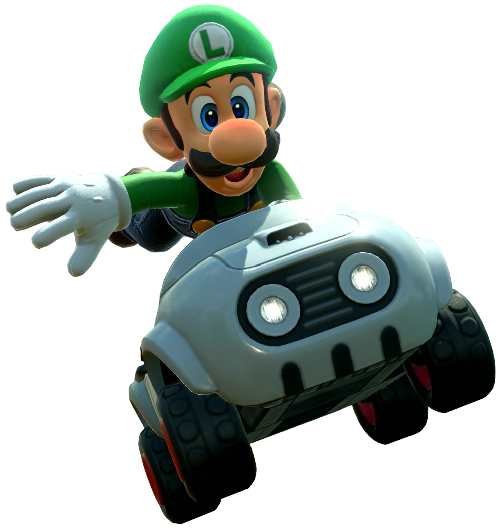 Transparent Luigi Default Costume Render 5