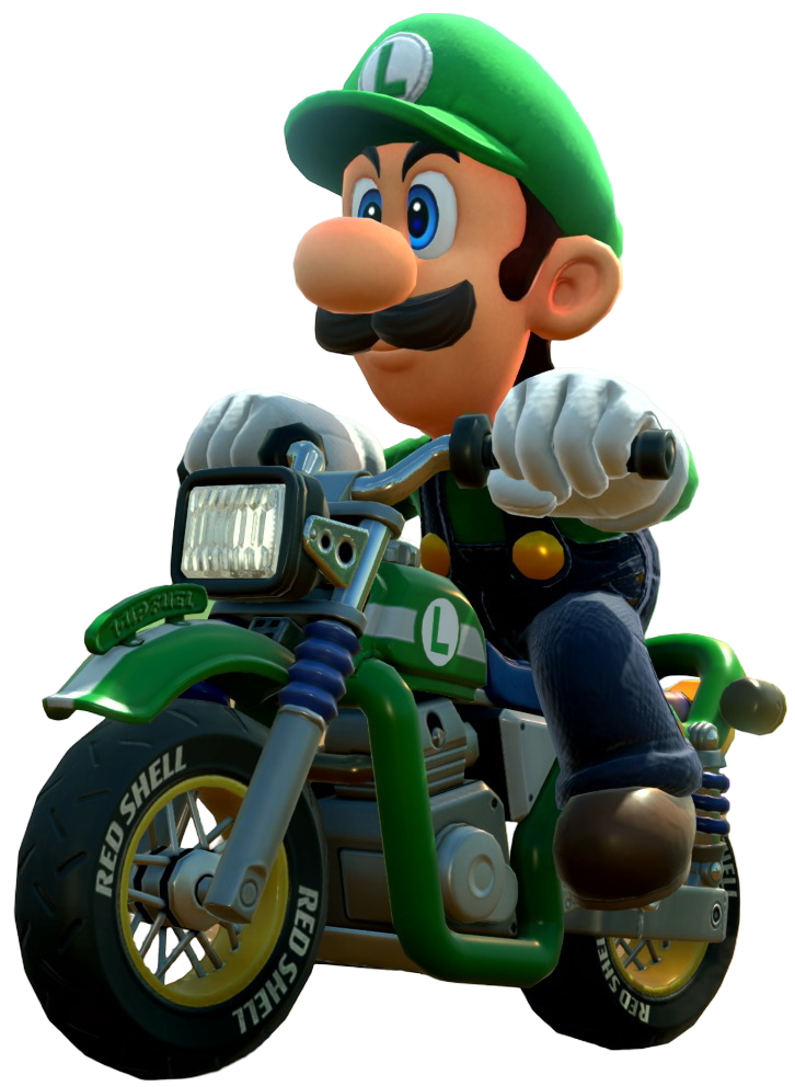 Transparent Luigi Default Costume Render 6
