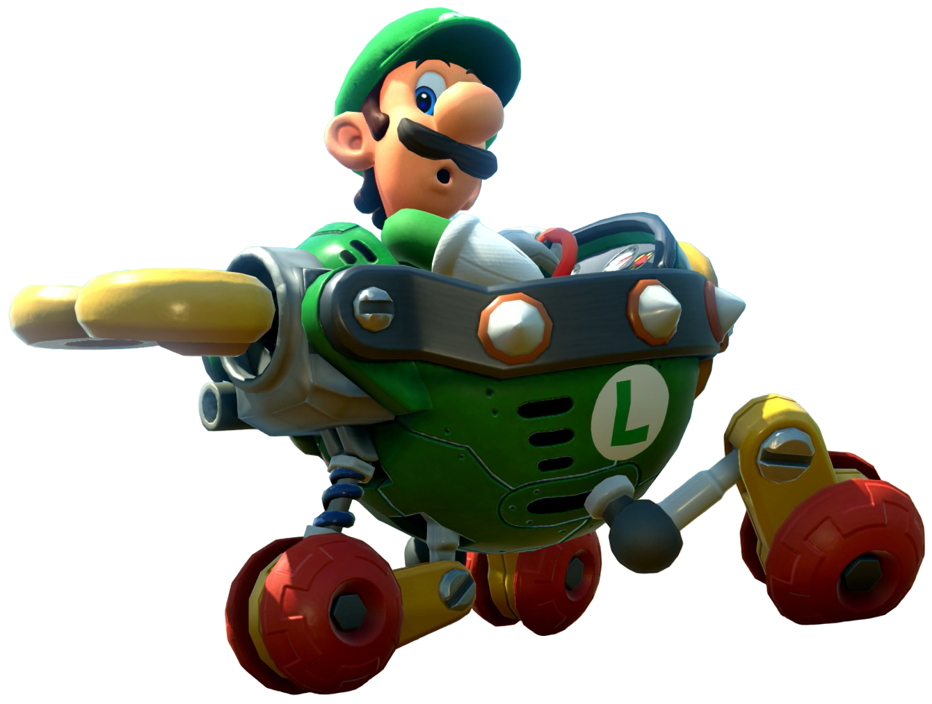 Transparent Luigi Default Costume Render 7