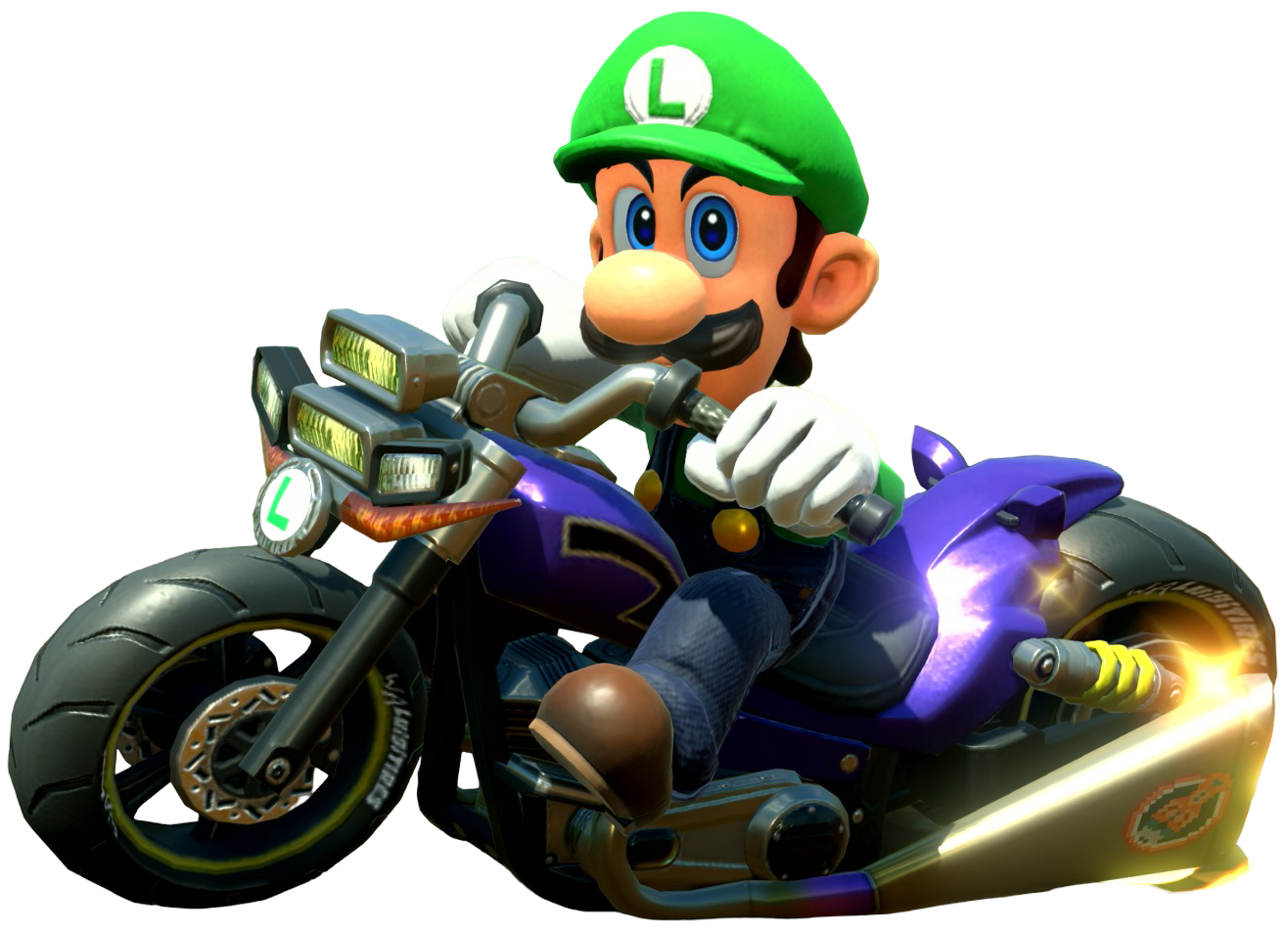 Transparent Luigi Default Costume Render 8