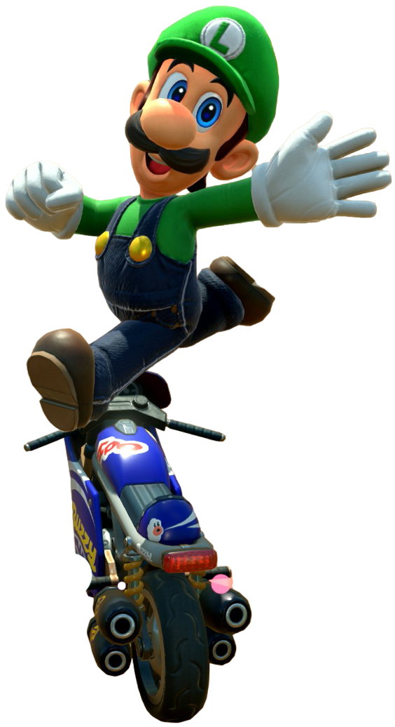 Transparent Luigi Default Costume Render 9