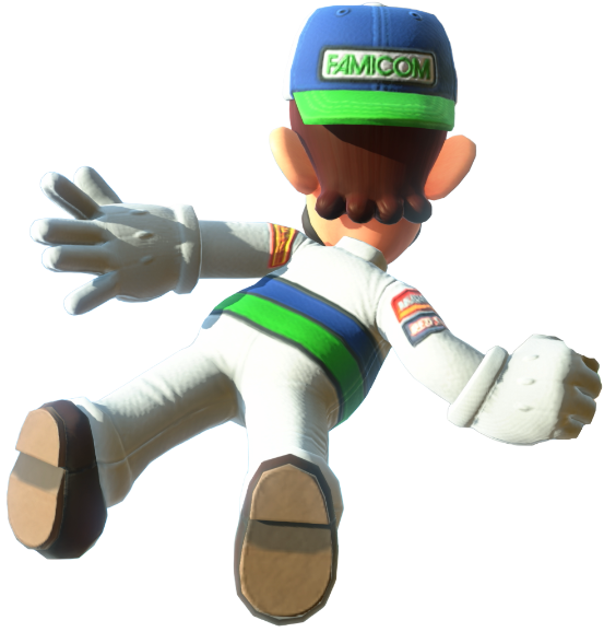 Transparent Luigi Mechanic Costume Render 11