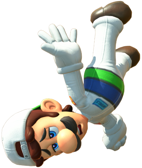 Transparent Luigi Mechanic Costume Render 15
