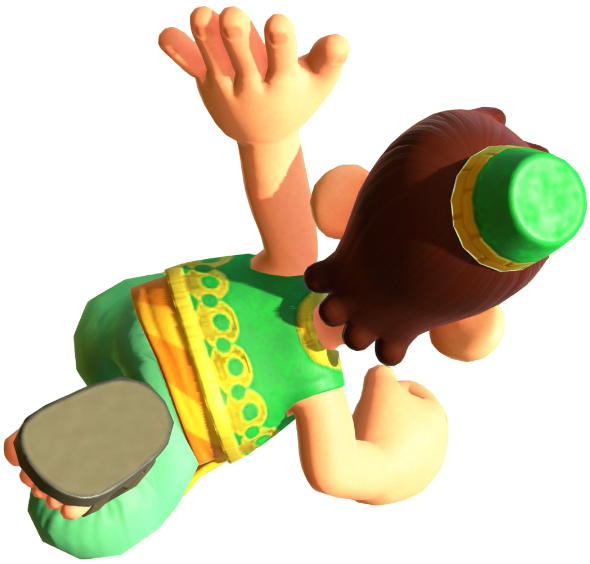 Transparent Luigi Oasis Costume Render 12