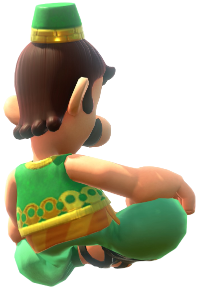 Transparent Luigi Oasis Costume Render 13