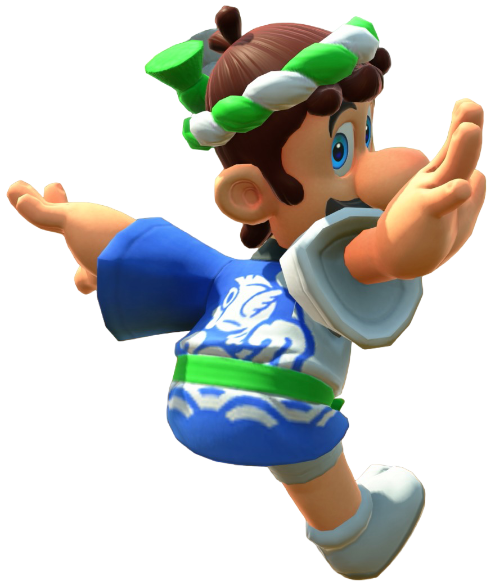 Transparent Luigi Happi Costume Render 11