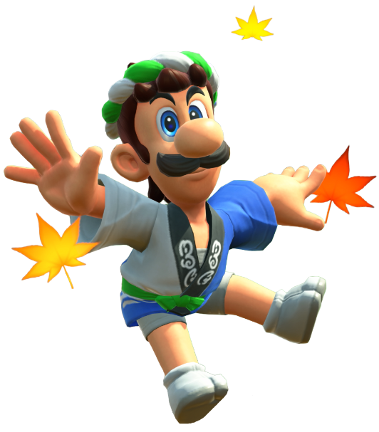 Transparent Luigi Happi Costume Render 12