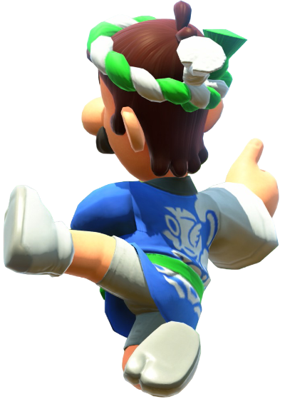 Transparent Luigi Happi Costume Render 15