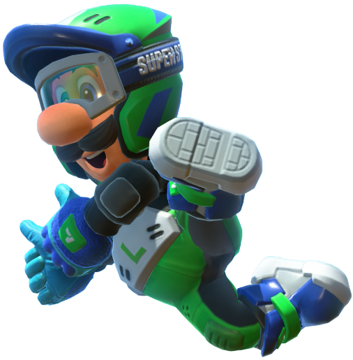 Transparent Luigi All-Terrain Costume Render 11