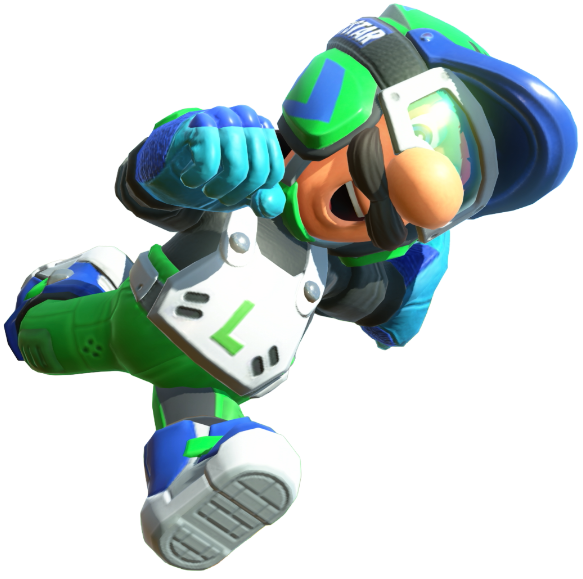 Transparent Luigi All-Terrain Costume Render 12