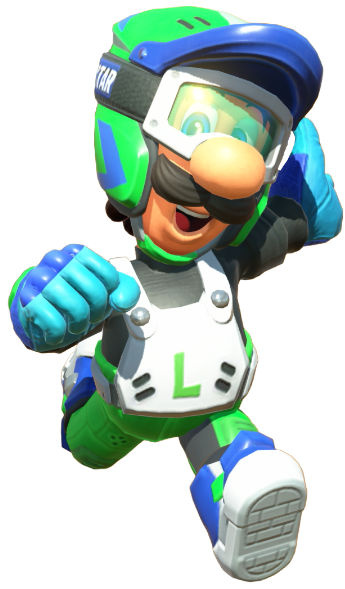 Transparent Luigi All-Terrain Costume Render 14