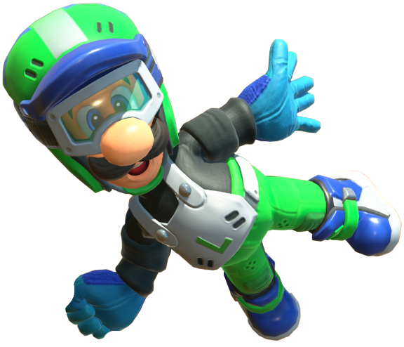 Transparent Luigi All-Terrain Costume Render 15