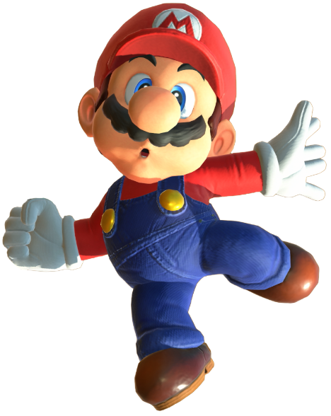 Transparent Mario Default Costume Render 11