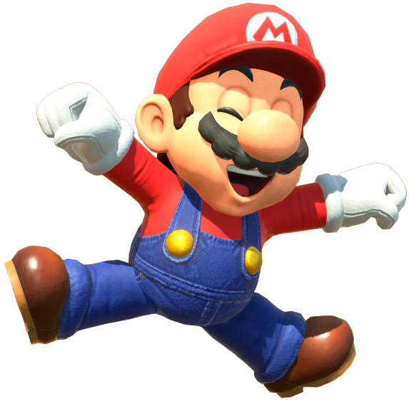 Transparent Mario Default Costume Render 12