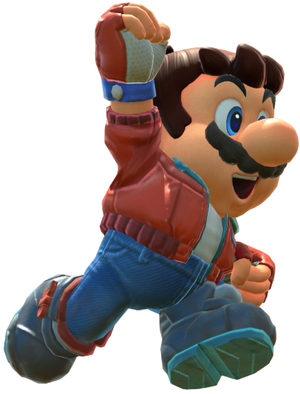 Transparent Mario Touring Costume Render 12