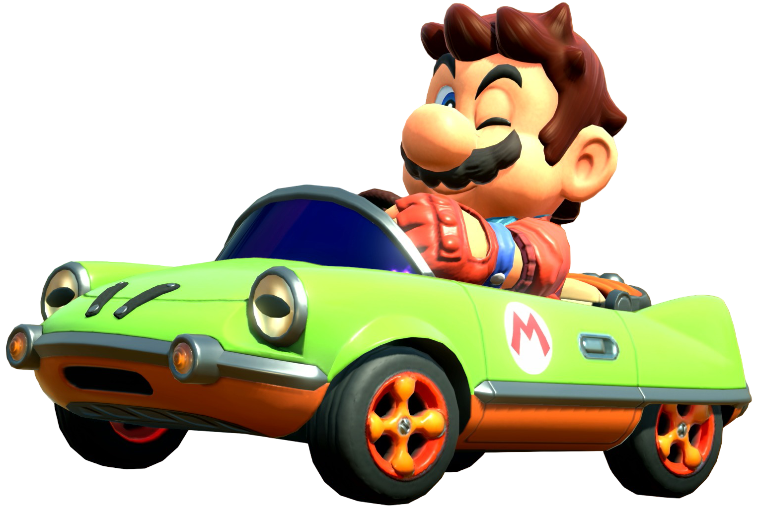 Transparent Mario Touring Costume Render 2