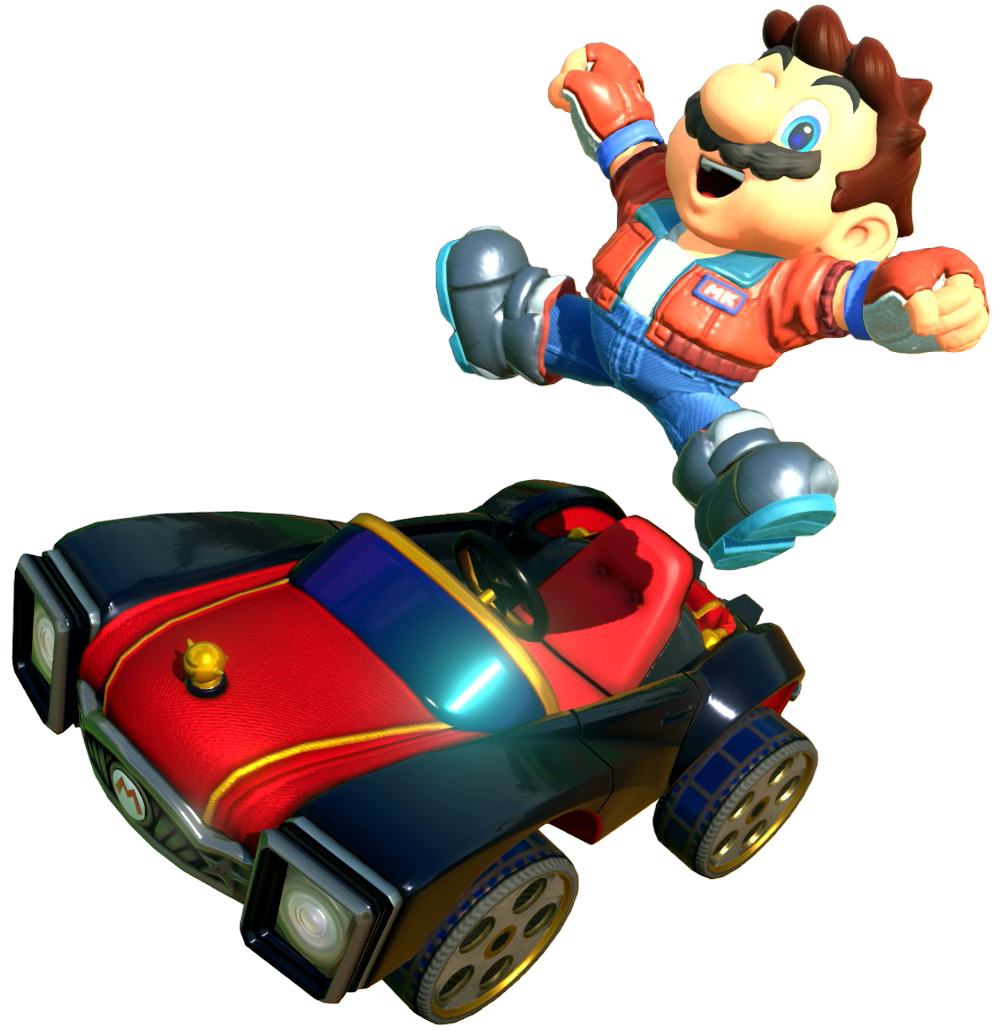 Transparent Mario Touring Costume Render 3