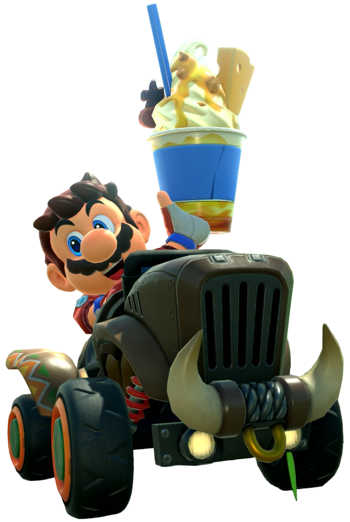 Transparent Mario Touring Costume Render 4