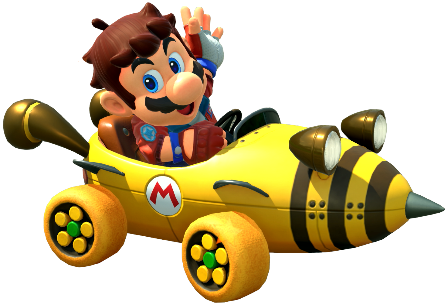 Transparent Mario Touring Costume Render 5