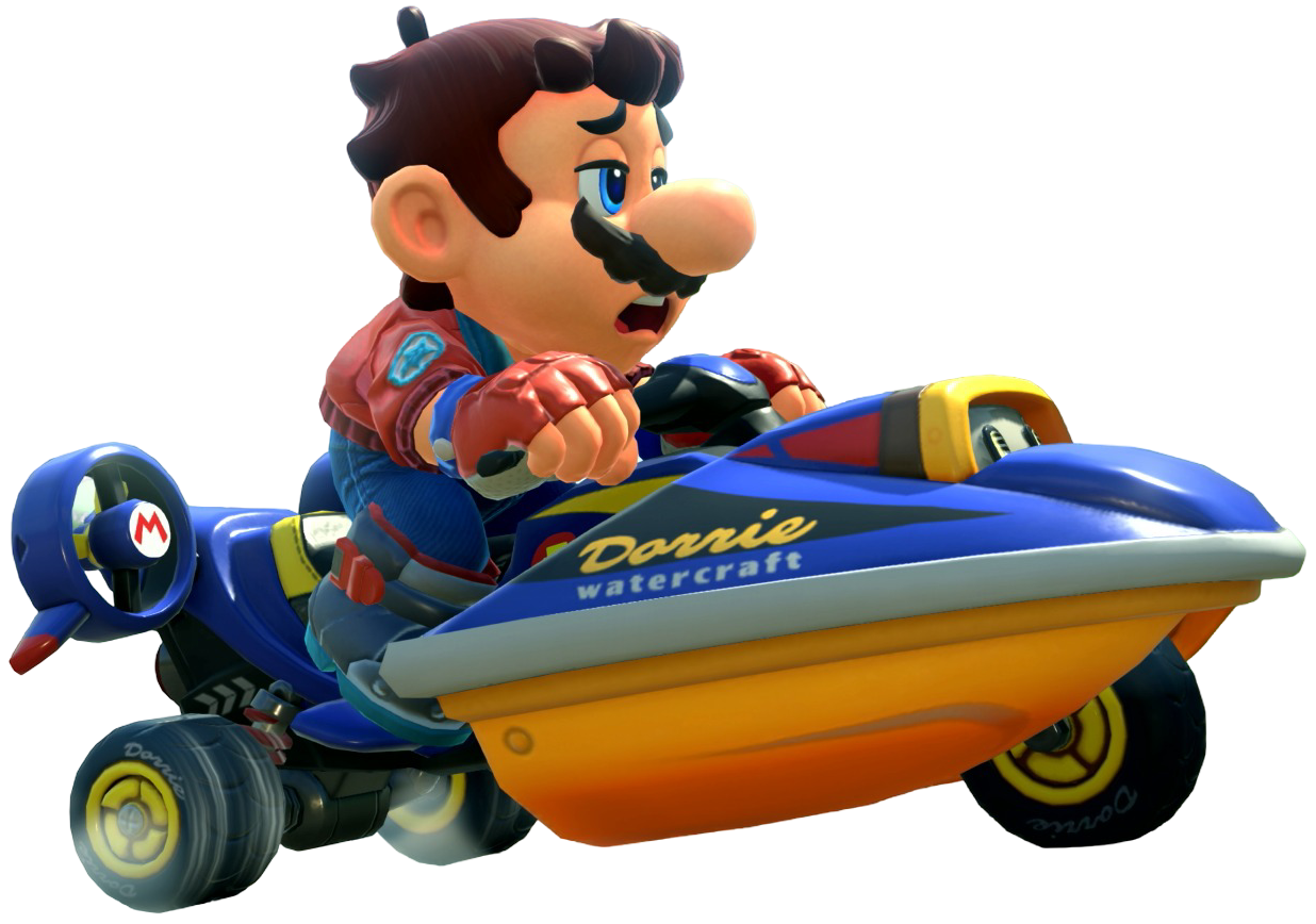 Transparent Mario Touring Costume Render 6
