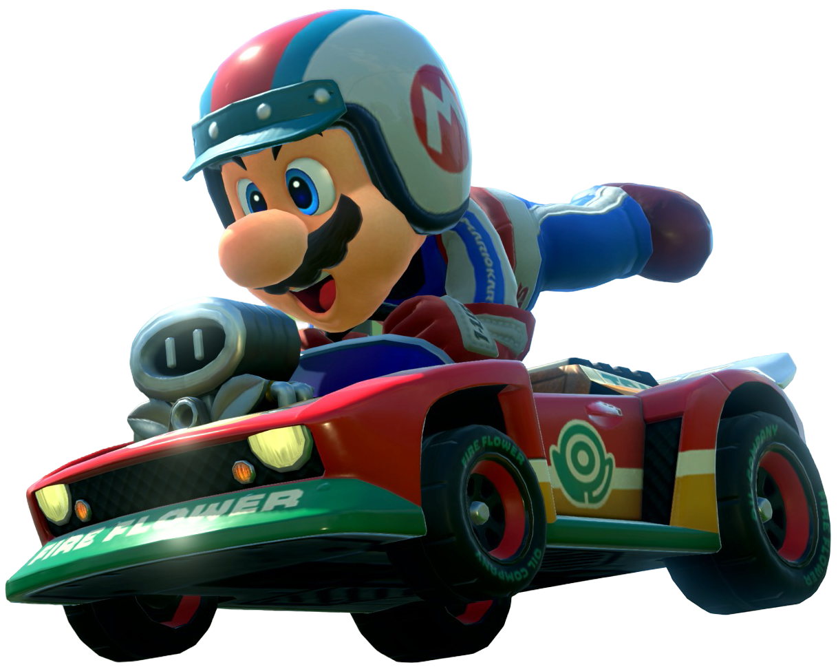 Transparent Mario Pro Racer Costume Render 1