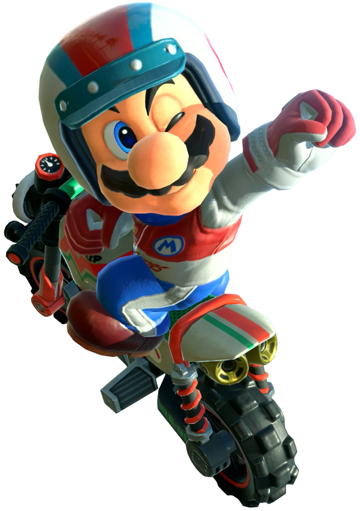Transparent Mario Pro Racer Costume Render 10