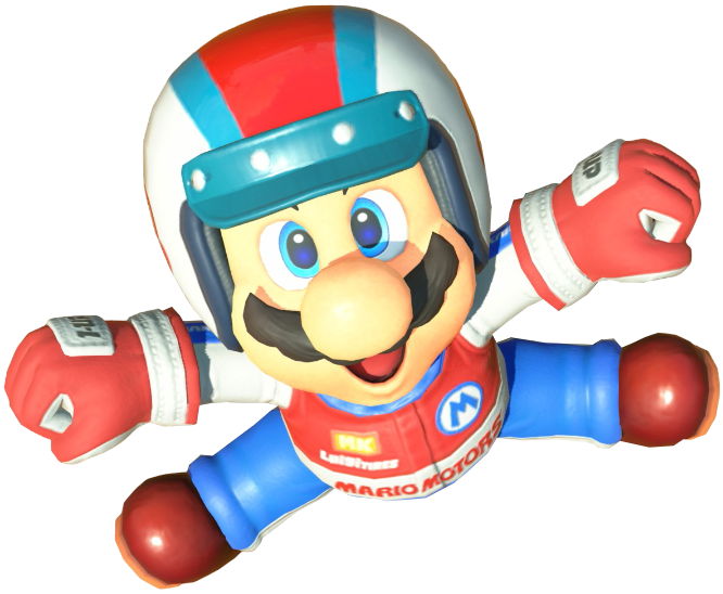 Transparent Mario Pro Racer Costume Render 11