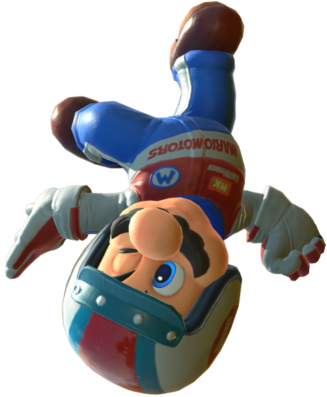 Transparent Mario Pro Racer Costume Render 14