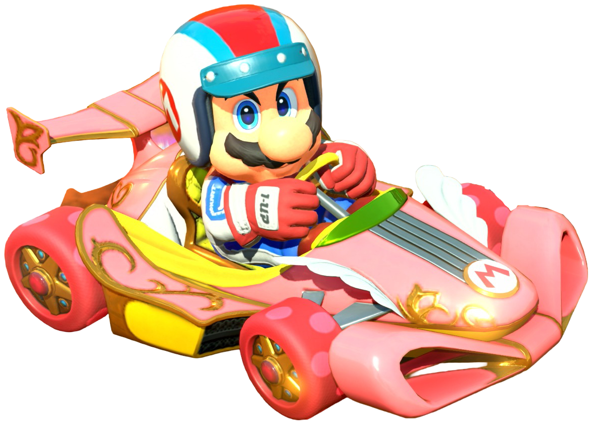 Transparent Mario Pro Racer Costume Render 3