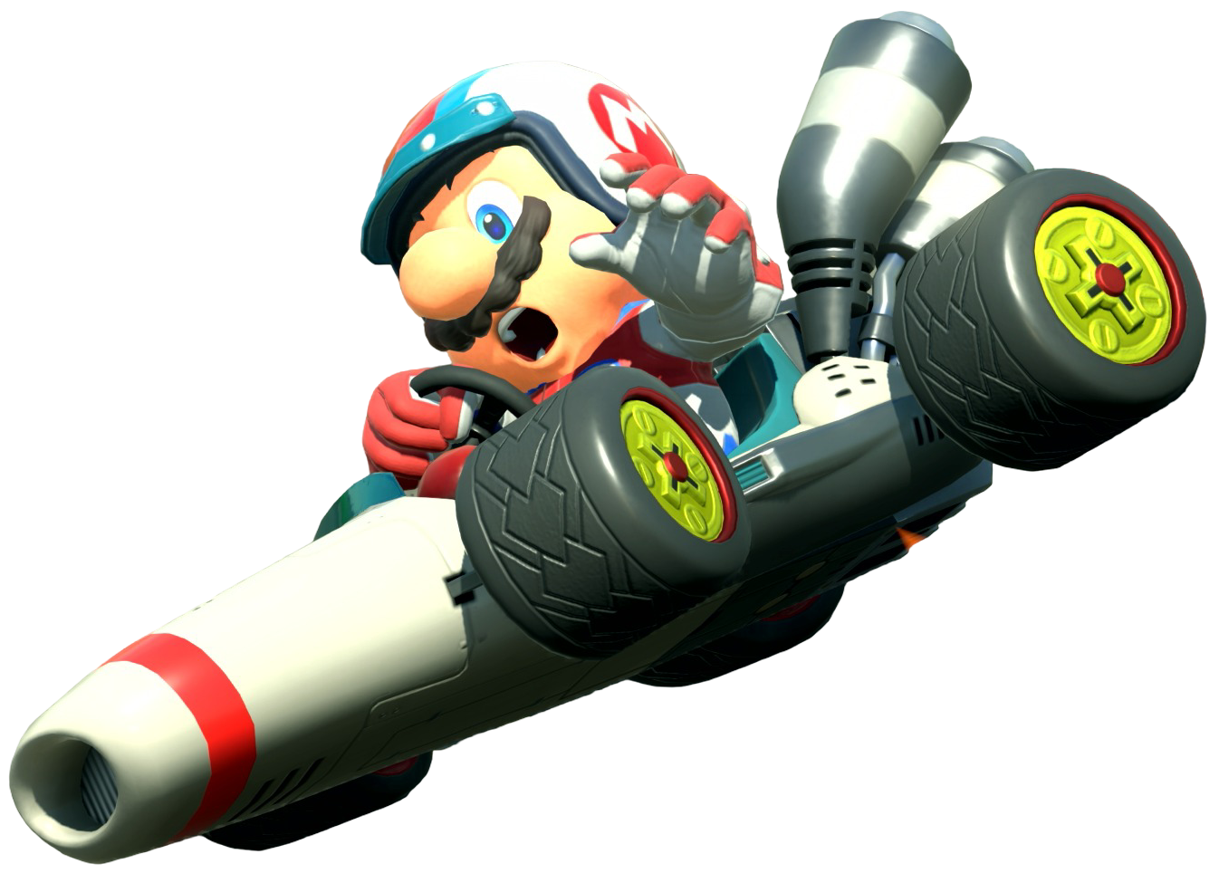 Transparent Mario Pro Racer Costume Render 5