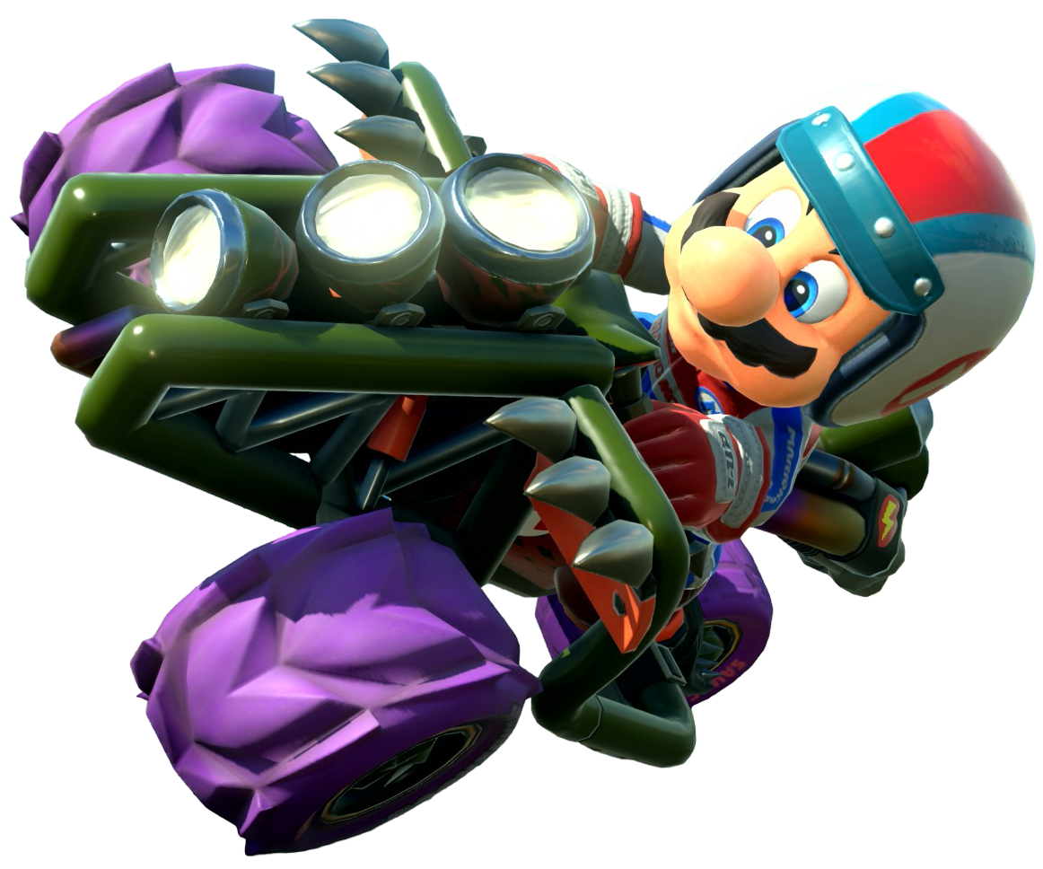 Transparent Mario Pro Racer Costume Render 6