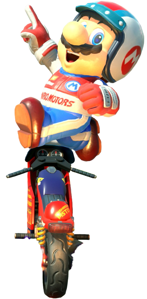 Transparent Mario Pro Racer Costume Render 9