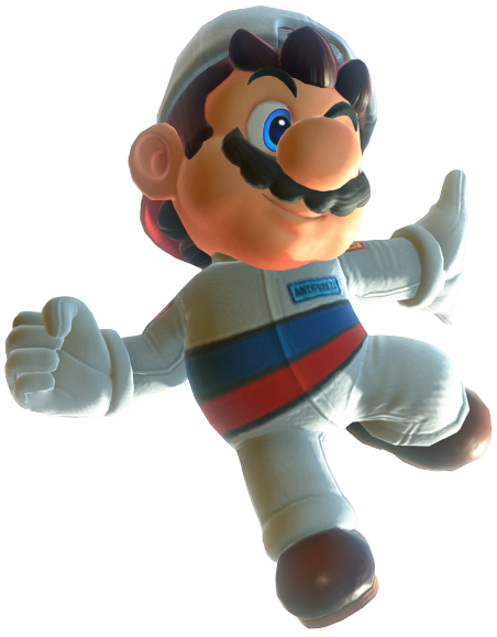 Transparent Mario Mechanic Costume Render 14